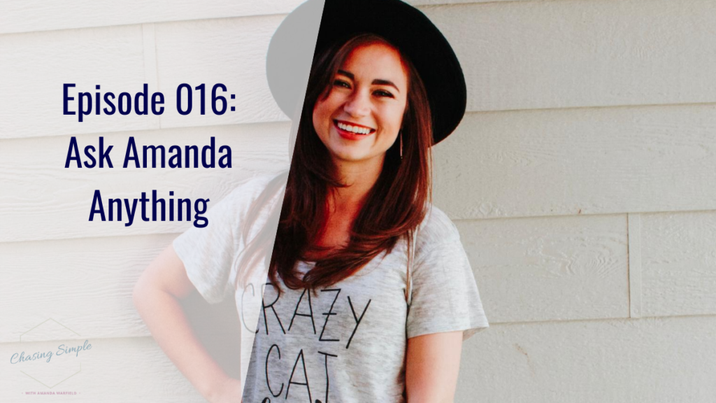 This week I'm switching up my normal update episode with an Ask Amanda Anything episode as a fun way to celebrate my birthday with you!