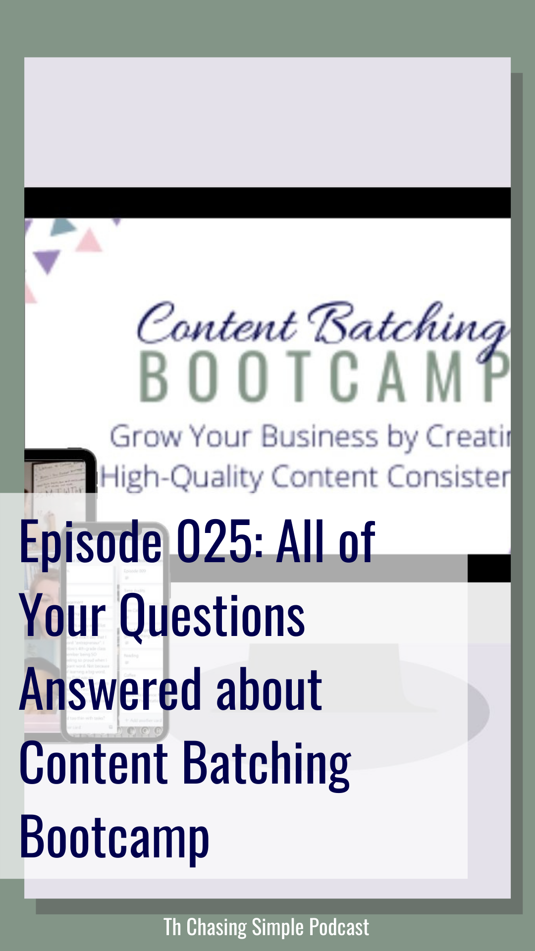 Heard about my course, content batching bootcamp but have some questions about it? You aren't alone — today I'm answering the most asked!