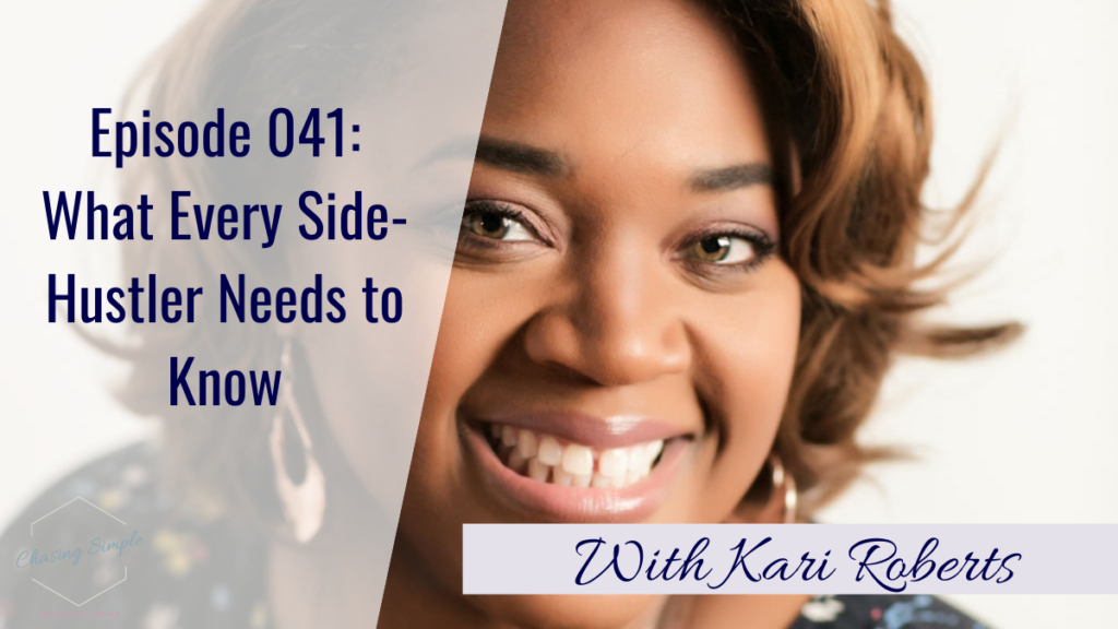 We're chatting all about side-hustling, why it is that Kari has decided to continue to be a side-hustler, and the stigma around side-hustling