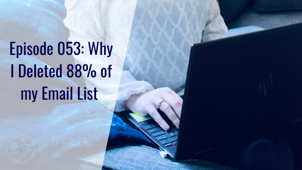 We all know the importance of an email list for a small business. But usually, we focus on growth - not minimizing. 