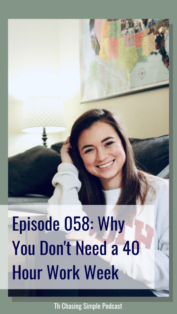Episode 058 Why You Don't Need a 40 Hour Work Week