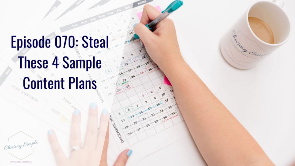 Want to create a content plan, but aren't sure where to start? Steal these 4 sample content plans for service and product-based businesses.