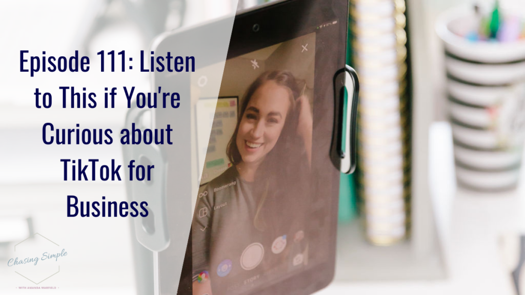 I experimented with Tiktok for small business so that you didn't have to! Listen in and learn the lessons I uncovered during my experiment.